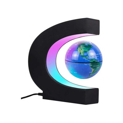 Globe desk lamp with magnetic levitation